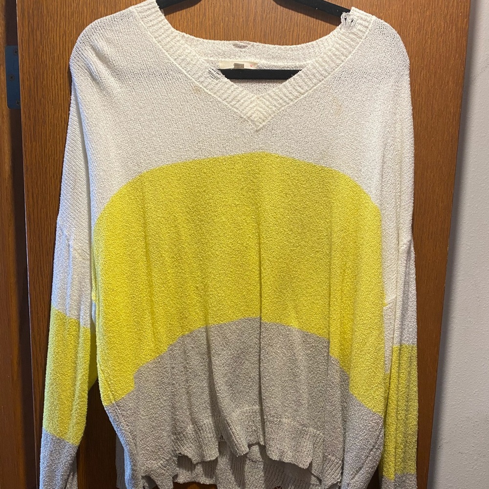 Color block sweater